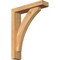 Ekena Millwork Thorton Block Smooth Bracket w/ Offset Brace, Western Red Cedar, 3 1/2"W x 14"D x 18"H BKT0402X14X18THR05SWR - alternate 1